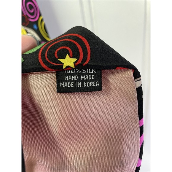 Vintage Looney Tunes Men's 100% Silk Wile‎ E Coyote Necktie Tie 1992 Warner Bros - Picture 3 of 4